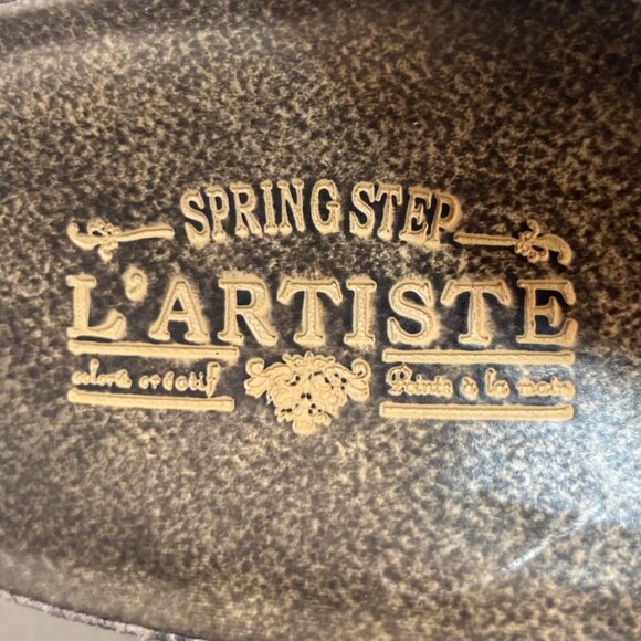 LArtiste Spring Step Kindness Sandals Snake Print Floral Design Leather Size 38 - Picture 9 of 12